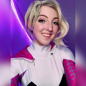 Undercut Blonde Spider-Gwen Wig